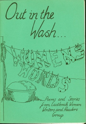 Front cover of booklet titled 'Out in the Wash...' by Castlemilk women writer's and reader's group