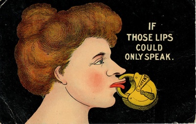 Postcard front: If Those Lips Could Only Speak; A. & E. Coppock; c.1908; GWL-2024-77-21