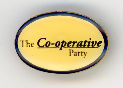 GWL-2015-112-52: Badge: The Co-operative Party; c.1990s GWL-2015-112-52: Badge: The Co-operative Party; c.1990s