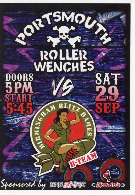 Programme: PRW vs Birmingham Blitz Dames; Portsmouth Roller Wenches; 2012; GWL-2022-120-3