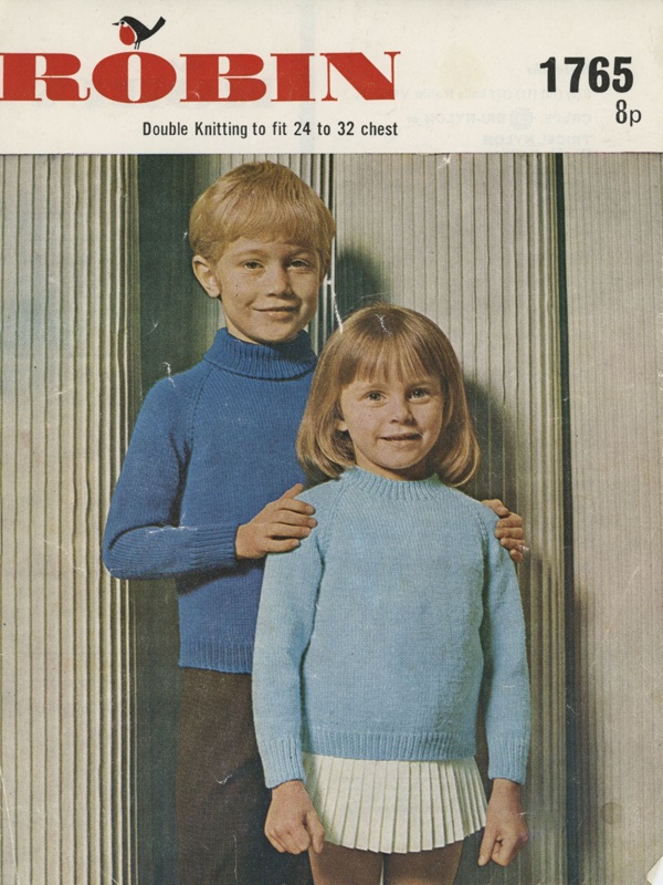 Knitting pattern: Children's Jumpers; Robin No. 1765; GWL-2021-4-56