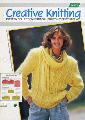 Knitting patterns: Creative Knitting; Eaglemoss Publications Ltd; c.1987; GWL-2015-44-60