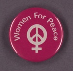 Badge: Women for Peace; GWL-2013-59-5