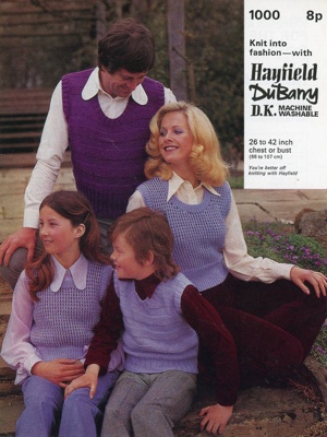 Knitting pattern: Pop-Overs for the Family; Hayfield Knitting Wools No. 1000; GWL-2015-34-114