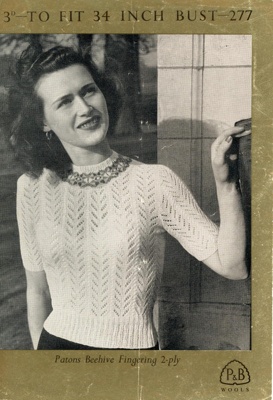 Knitting pattern: Jumper; P&B Wools No. 277; GWL-2014-59-22