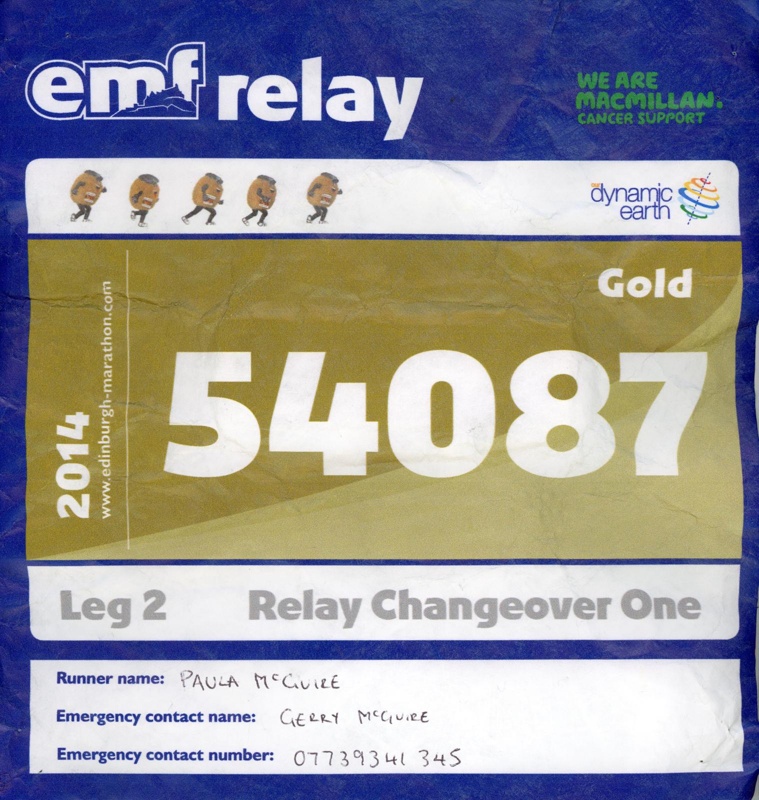 ID: EMF Relay; Edinburgh Marathon Festival; May 2014; GWL-2015-26-9