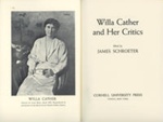 Title page: Willa Cather and Her Critics; Schroeter, James; 1967; GWL-2025-86-4