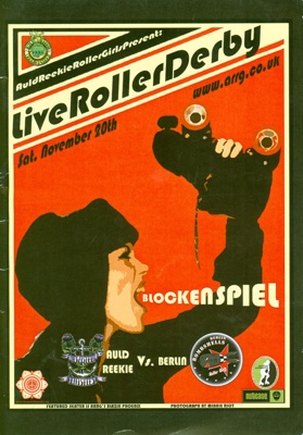 Cover of Roller Derby programme for "Blockenspiel"