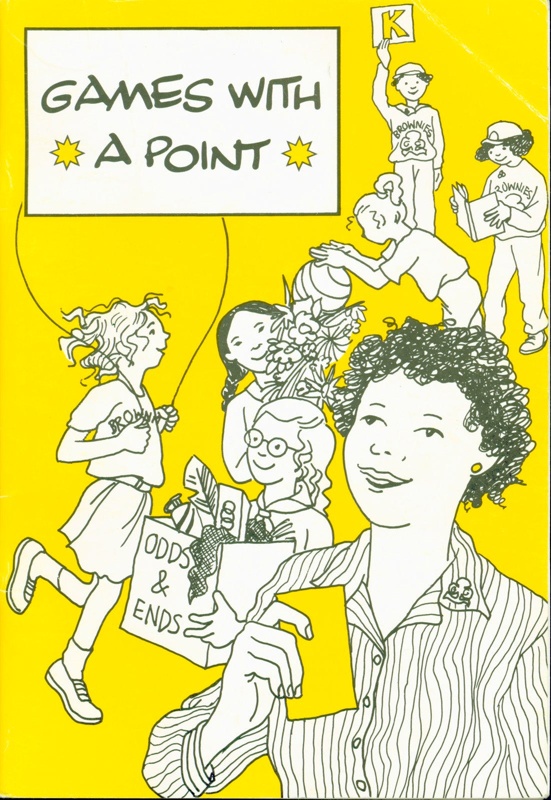 Front cover of "Games With A Point" featuring young women engaging in different activities