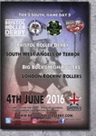 Programme: British Roller Derby Championships Tier 2 South; Bristol Roller Derby; June 2016; GWL-2019-95-26