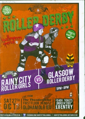 Programme: Hallowe'en Special; Rainy City Roller Derby; 2012; GWL-2018-60-14