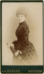 Carte de Visite photograph: unidentified woman; J.A. Duncan; c.1870-1889; GWL-2022-148-2