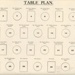 Plan: Table Plan for Costume Dinner; Actresses' Franchise League and Women Writers' Suffrage League; 1914; GWL-2022-59-7