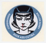 Sticker: Kick Ass Cuties; Copenhagen Roller Derby; c.2010s; GWL-2025-118-24