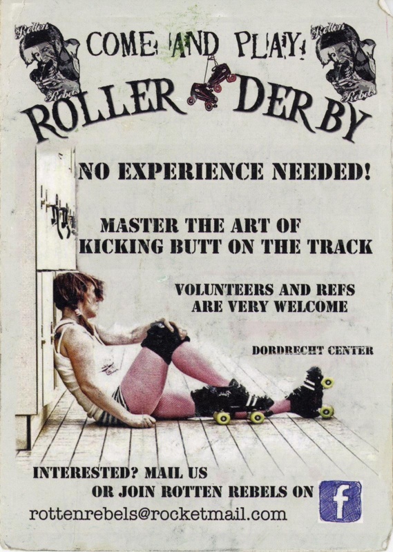 Flyer: Come and Play Roller Derby; Rotten Rebels Roller Derby; c.2012-17; GWL-2025-131-1