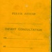 Front cover of infant medical record for Eileen Conway of Glasgow, 1949