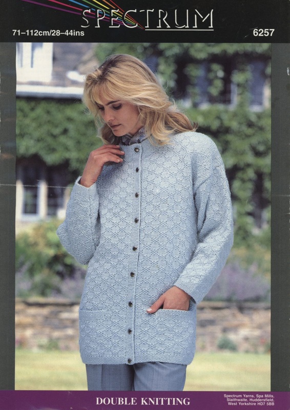 Knitting pattern: Woman's Jacket; Spectrum Yarns 6257; GWL-2021-4-52