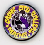 Badge: Crime City Rollers; Malmö Roller Derby; 2010s; GWL-2025-118-49-2