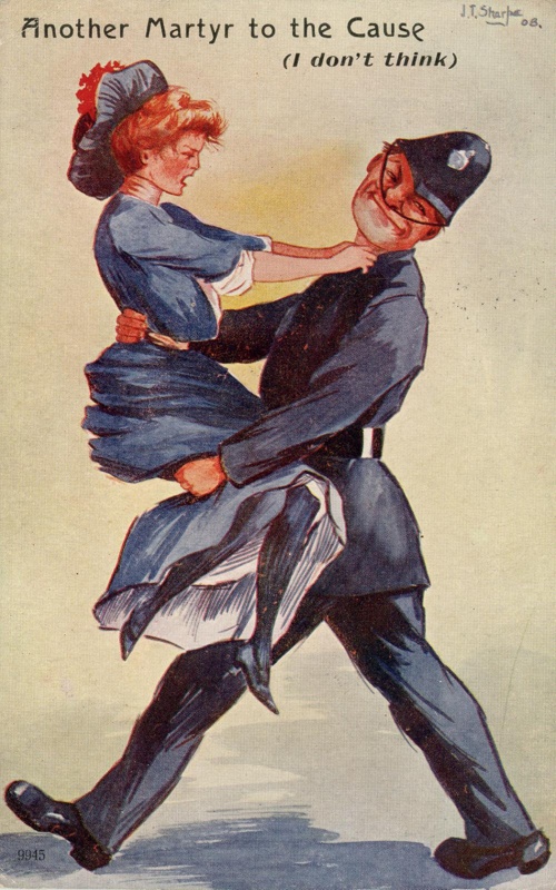 GWL-2026-25-3: Postcard front: Another Martyr to the Cause; 1908