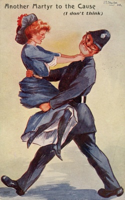 GWL-2026-25-3: Postcard front: Another Martyr to the Cause; 1908