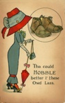 Postcard front: Tha Could HOBBLE Better...; Carter, Reg; c.1911; GWL-2024-77-42