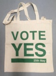 Tote bag: VOTE YES 25th May; Bags by Jassz; 2018; GWL-2018-25 