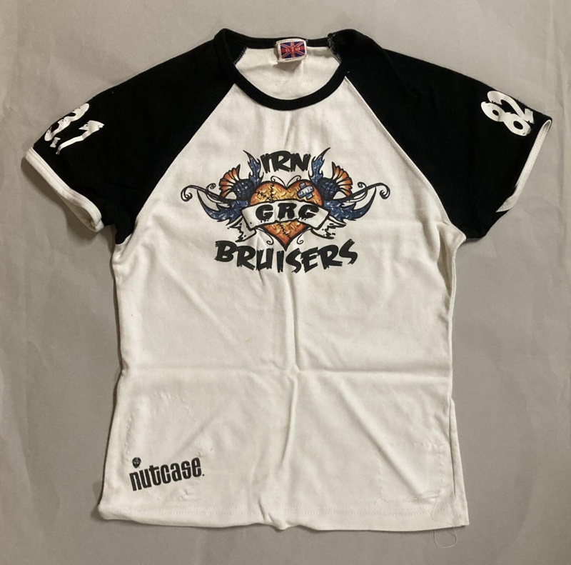 T-shirt front: Irn Bruisers; Glasgow Roller Derby; c.2012-20; GWL-2025-119-15