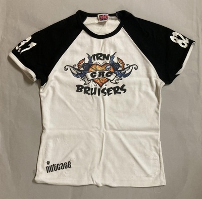 T-shirt front: Irn Bruisers; Glasgow Roller Derby; c.2012-20; GWL-2025-119-15