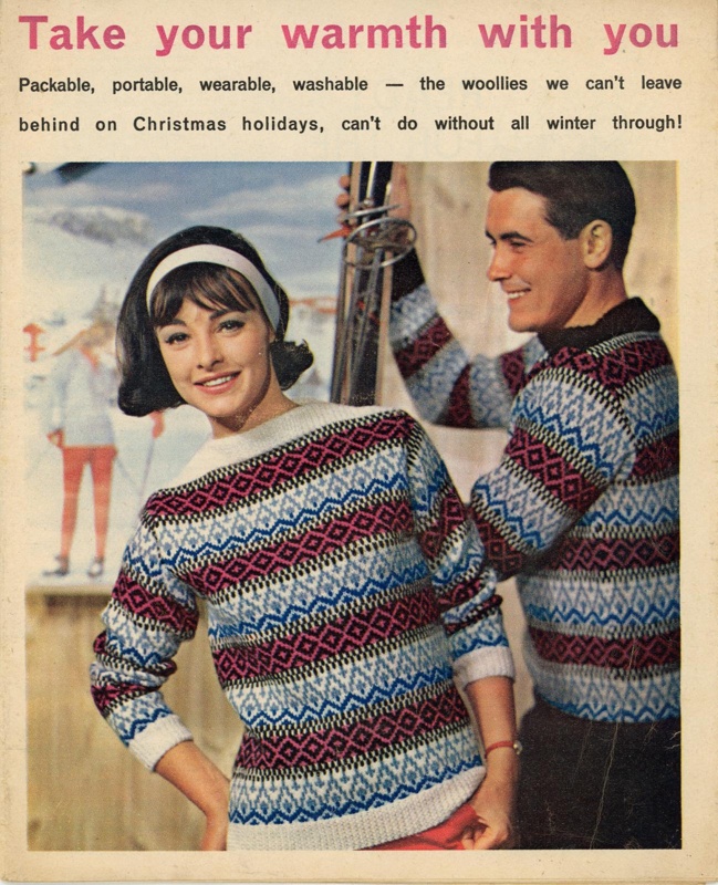 Knitting supplement: Take Your Warmth With You; Woman and Home; 1963; GWL-2022-135-28
