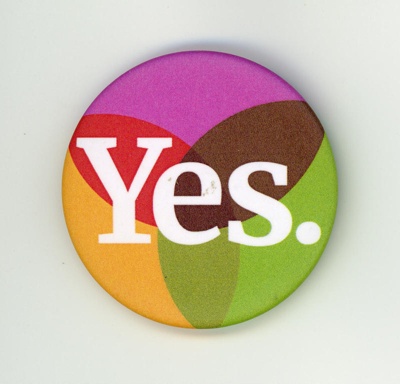 Badge: Yes; Together for Yes; 2018; GWL-2018-51-10