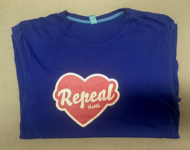 T-shirt: Repeal the 8th; 2018; GWL-2018-28-6