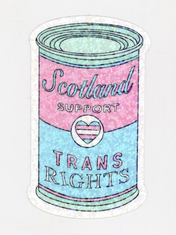 Sticker: Scotland Support Trans Rights; c.2023; GWL-2023-126-1