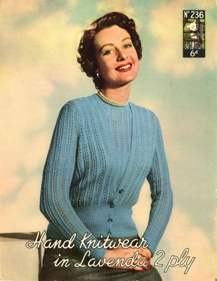 Knitting pattern: Twin Set; Lister No. 236; c.1940s; GWL-2015-94-16