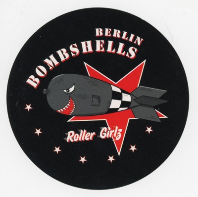 Sticker: Berlin Bombshells Roller Girlz; Bear City Roller Derby; c.2008-16; GWL-2025-118-22