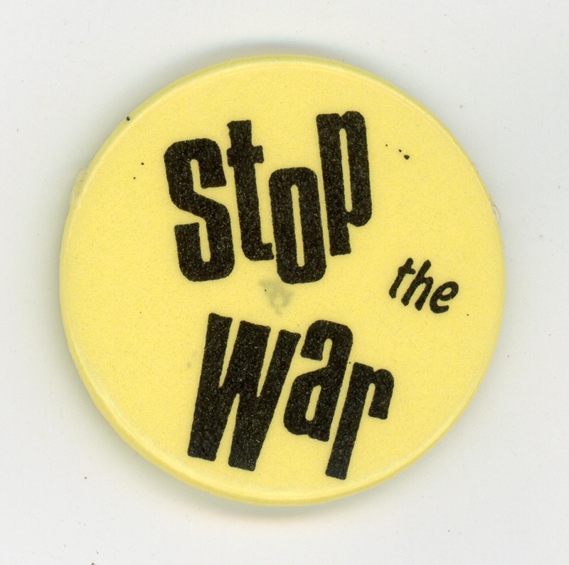 Badge: Stop the War; c.1970-80s; GWL-2015-112-12