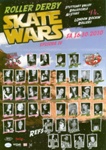 Roller Derby poster advertising "Skate Wars Episode IV", Oct 2010