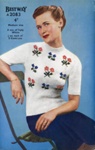 Knitting pattern: Jumper with Fair Isle Flower Motifs; Bestway Leaflet A2083; GWL-2015-34-14