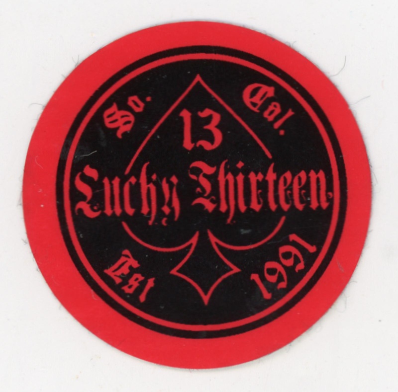 Sticker: Lucky Thirteen; Lucky 13; c.2010s; GWL-2025-118-69