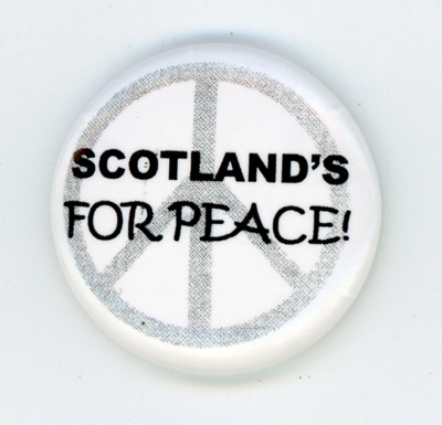 GWL-2015-112-34: Badge: Scotland's for Peace GWL-2015-112-34: Badge: Scotland's for Peace