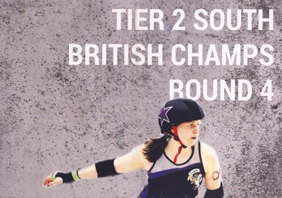 Poster: British Roller Derby Championships Tier 2 South; Croydon Roller Derby; May 2016; GWL-2019-95-28