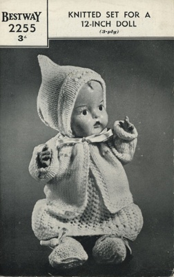 Knitting pattern: Knitted Set for Dolly; Bestway No. 2255; GWL-2016-95-97