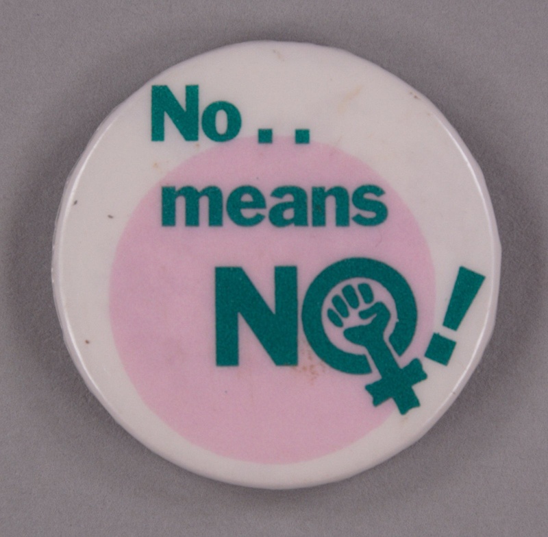 Badge: No Means No!; GWL-2013-19-4-1