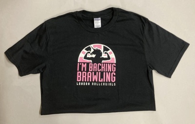 T-shirt: I'm Backing Brawling; London Roller Derby; c.2006-12; GWL-2015-131-16