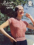 Knitting pattern: Lady's Jumper; Robin Leaflet No. 371; GWL-2014-59-36