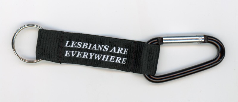 GWL-2026-39-1: Lesbians Are Everywhere keyring with carabiner
