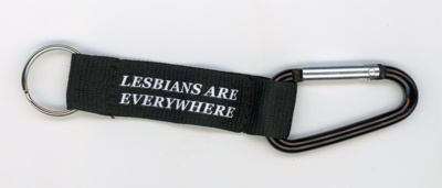 GWL-2026-39-1: Lesbians Are Everywhere keyring with carabiner