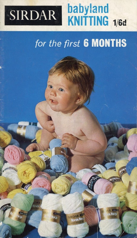 Front cover: Sirdar Babyland Knitting Book in Double Knitting; Harrap Bros (Sirdar Wools) Ltd; c.1960s; GWL-2022-135-23