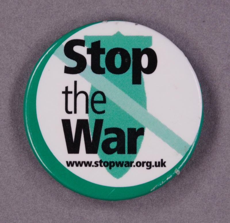 Badge: Stop the War; Stop the War; 2003; GWL-2013-58-5