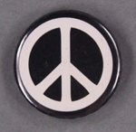 Badge: CND symbol; Campaign for Nuclear Disarmament; GWL-2014-3-5