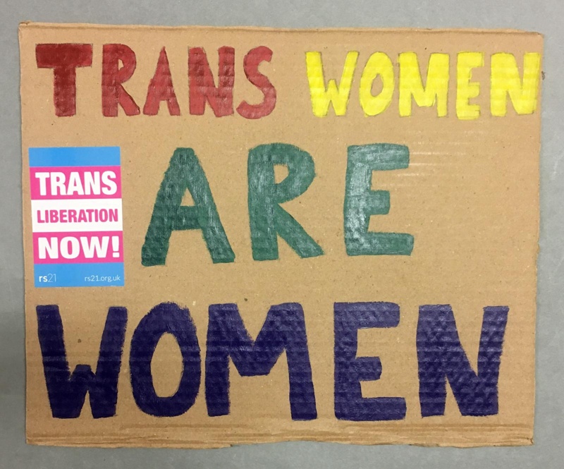 Placard: Trans Women Are Women; 2023; GWL-2023-57-5